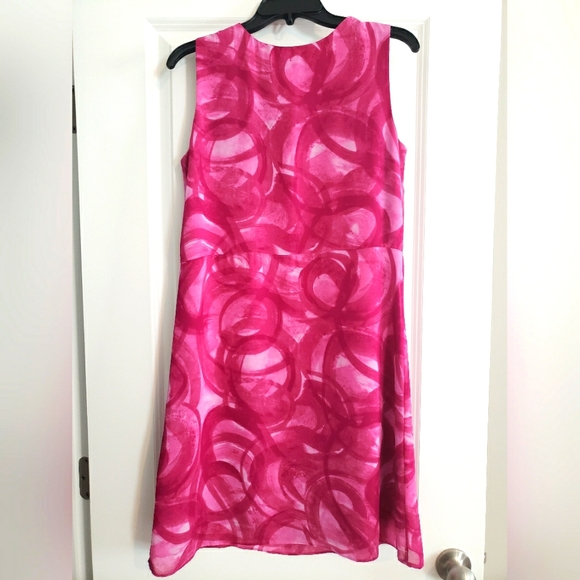 Vera Wang Pink Chiffon Dress - Picture 2 of 3